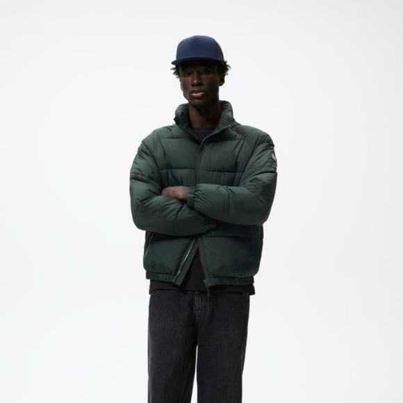 ZARA QUILTED PUFFER JACKET SIZE L - Picture 2 of 10